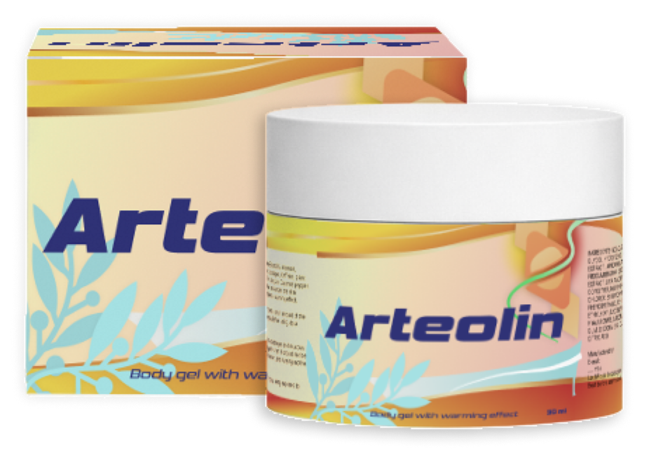 Arteolin testgél csomagolása és tégelye
